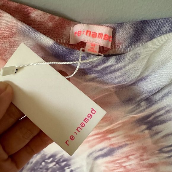 NWT Re:Named Revolve Slip skirt Tie Dye Size M Y2K - Picture 3 of 10